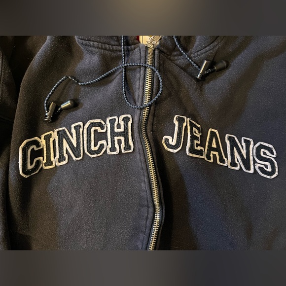 Vintage cinch jeans zip up hoodie - Picture 2 of 4